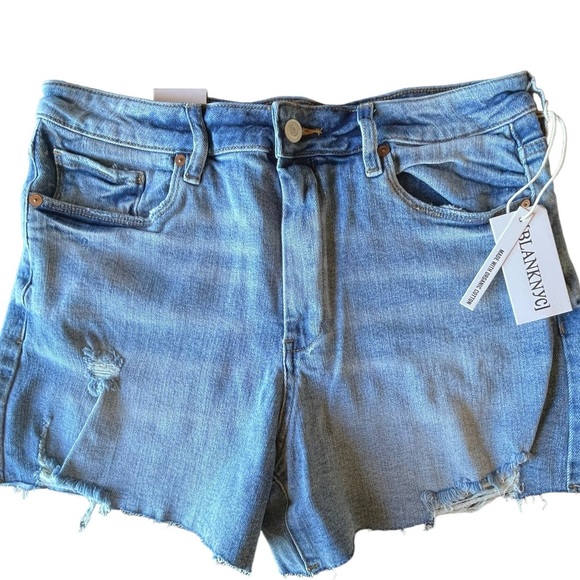 NWT WOMENS BLANKNYC‎ DENIM SHIRTS THE REEVE RAW HEM MILD DISTRESS 5 POCKETS - Picture 1 of 8